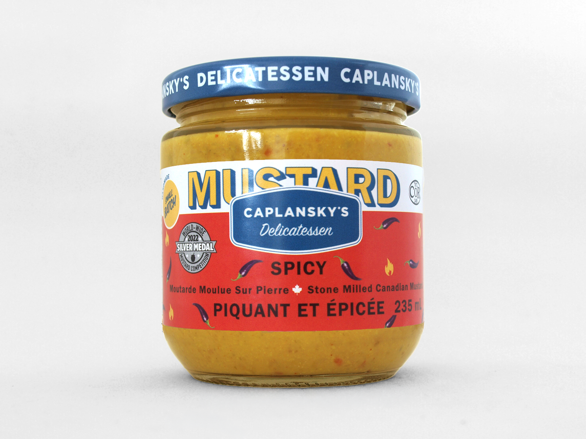 Caplansky's Deli Spicy Mustard - Delicious Heat and Intense Flavour
